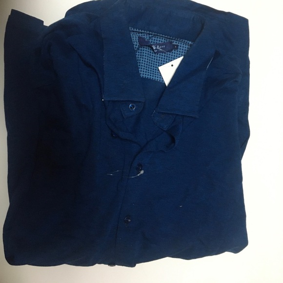 Hugo Boss Plummer 05 Slim Fit Bird's Eye Polo Blue - Picture 3 of 6